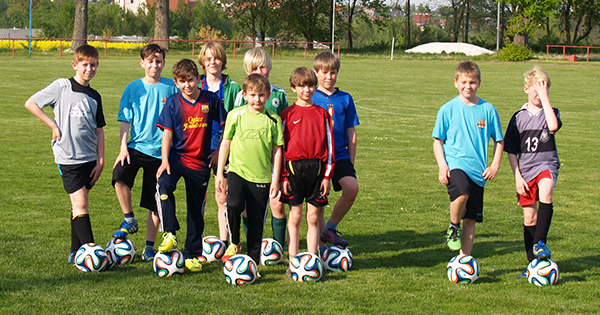 SV Mügeln/Ablaß 09 Kids mit Trainingsbällen