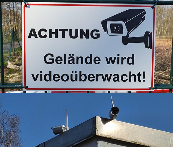 Videoüberwachung Vereinsgelände